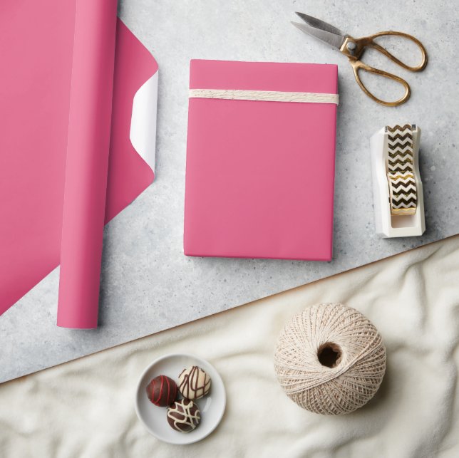 Dark Pink Matte Wrapping Paper (Crafts)