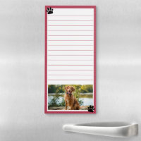 Dark Pink Paw Prints Custom Pet Photo Lined