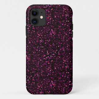 Dark Pink Posh Glitter iPhone 11 Case