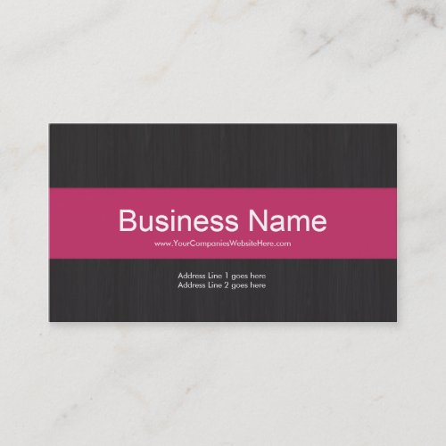 Dark &amp; Pink Professional Business Card