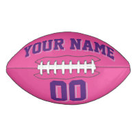 DARK PINK PURPLE AND LIGHT PURPLE Custom Football
