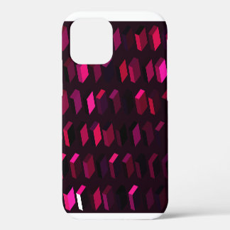 Dark Pink Rhombus: Gradient Abstract decor iPhone 12 Case