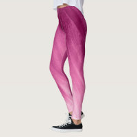 Abstract Paint Splatter Pink Flamingo Capri Leggings