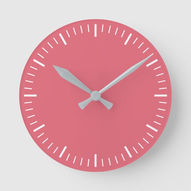 Dark Pink Wall Clock (Front)