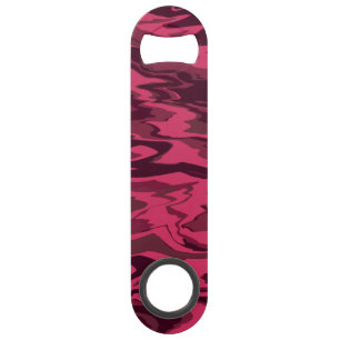 Dark Pink Wavy Liquid Pattern Bar Key