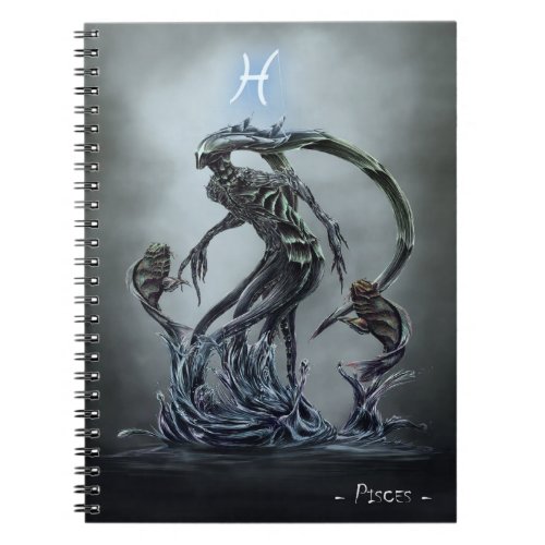 Dark Pisces Owner Gift  Funny Birthday Gift Notebook