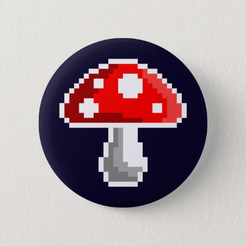 Dark Pixel Mushroom Button