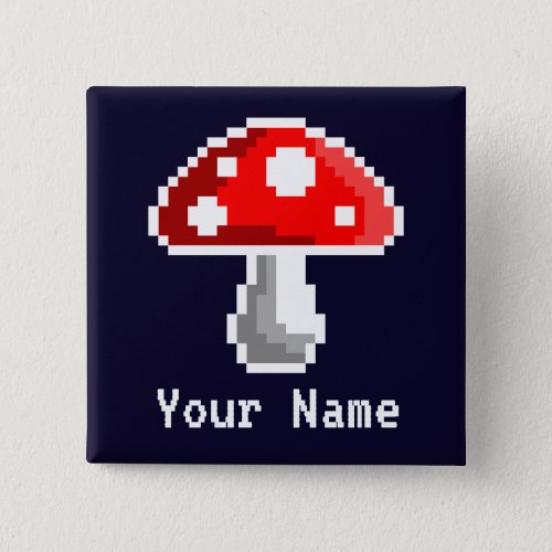 Dark Pixel Mushroom Name Button