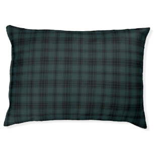 Dark Plaid Dog  Pet Bed