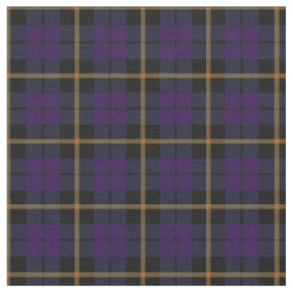 Dark plum purple black yellow stripe plaid print2 fabric