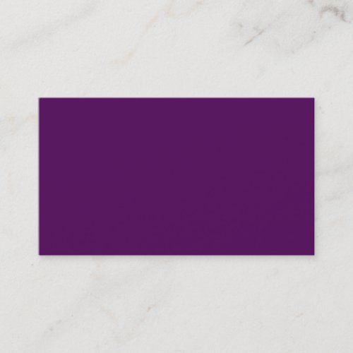 Dark Plum Purple Business Card