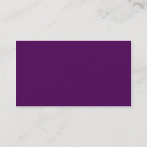 Customizable Dark Plum Purple Business Card