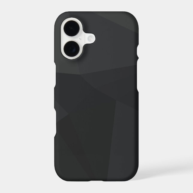 Dark Polygonal Pattern Iphone Case (Back)