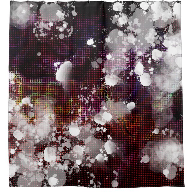 Dark Preparation Shower Curtain (Front)