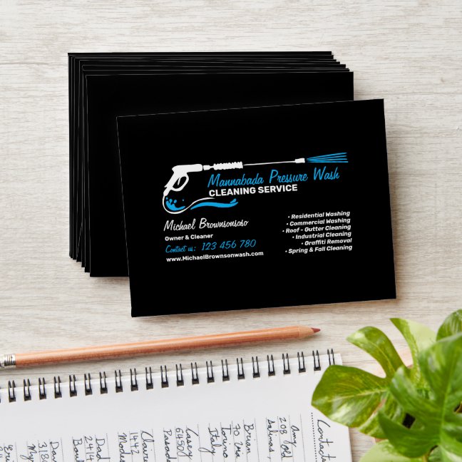 Dark Pressure Washing Power Wash Cleaner Envelope
