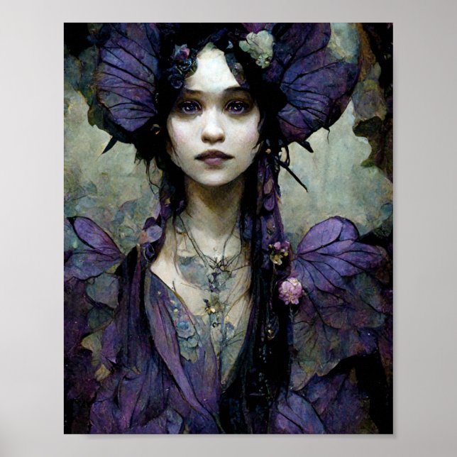 Dark Princess Goth Gothic Fantasy Art Poster (Front)