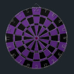 Dark Purple And Black Dartboard<br><div class="desc">Dark Purple And Black Dart Board</div>