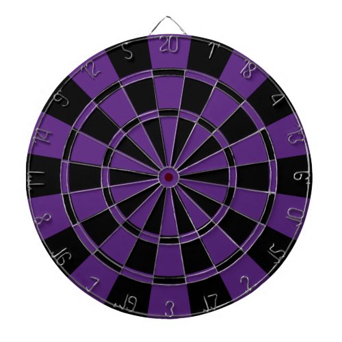 Dark Purple And Black Dartboard