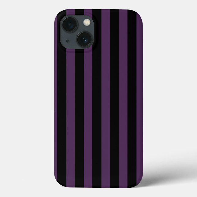 Dark purple and black stripes Case-Mate iPhone cas Case-Mate iPhone Case (Back)