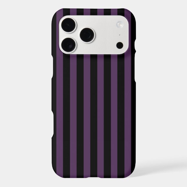Dark purple and black stripes Case-Mate iPhone case (Back)