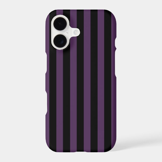 Dark purple and black stripes Case-Mate iPhone case (Back)