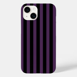 Dark purple and black stripes Case-Mate iPhone 14 case
