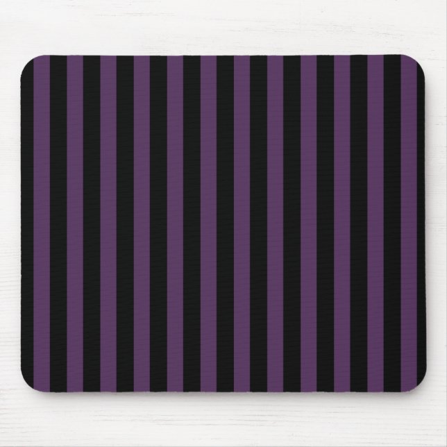 Dark purple and black stripes mouse pad (Front)