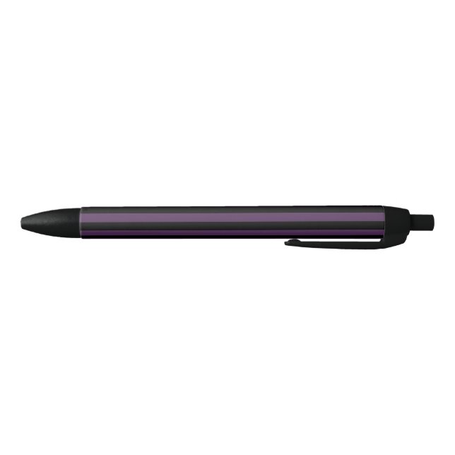Dark purple and black stripes pen (Bottom)