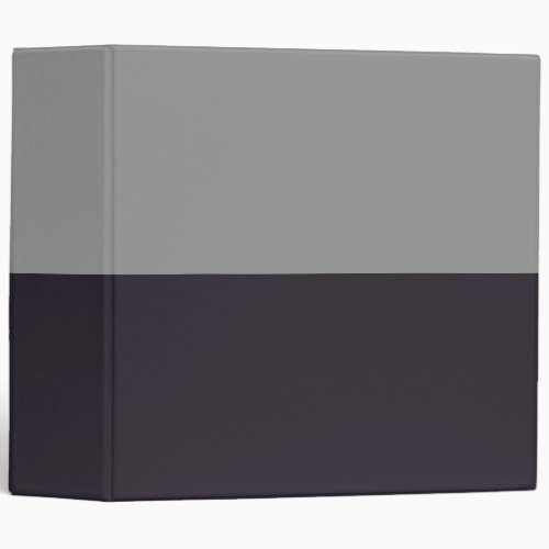 Dark Purple and Grey Simple Extra Wide Stripes 3 Ring Binder