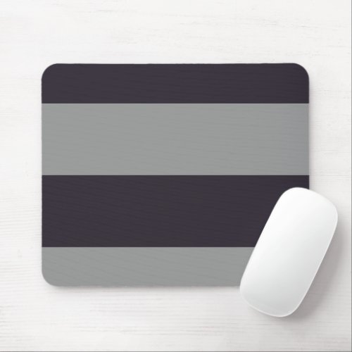Dark Purple and Grey Simple Extra Wide Stripes Mouse Pad