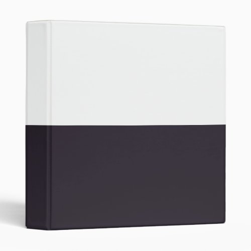 Dark Purple and White Simple Extra Wide Stripes 3 Ring Binder