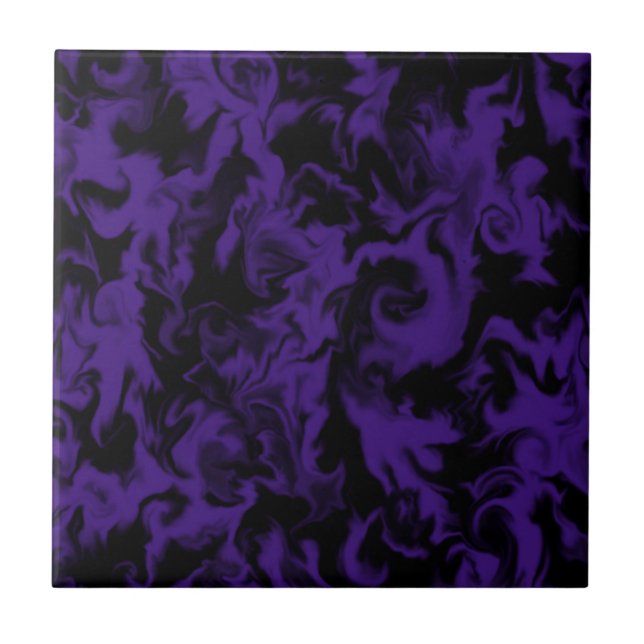 Dark Purple & Black mixed color tile (Front)