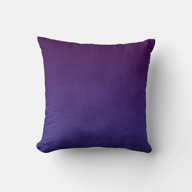 Dark Purple Black rustic Throw Pillow (Front)