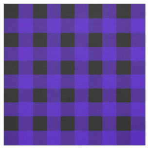 Dark Purple Buffalo Plaid Fabric