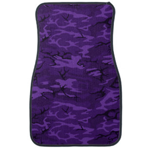 Dark Purple Camo Car Floor Mat
