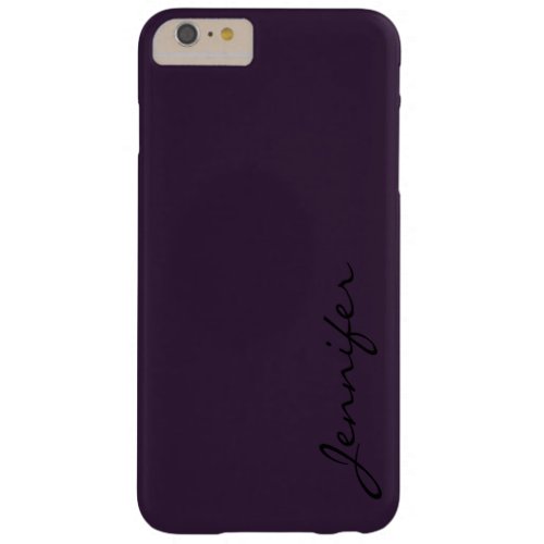 Dark purple color background barely there iPhone 6 plus case