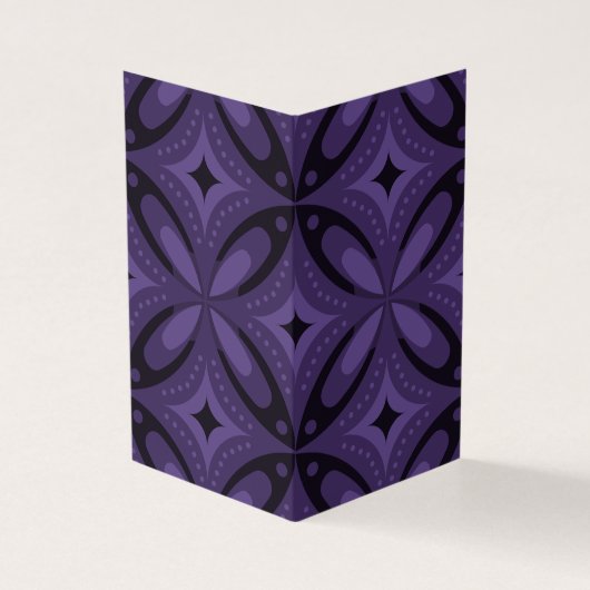 Dark Purple Colored Retro Pattern (Outside)