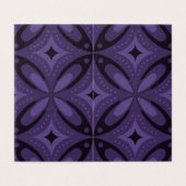 Dark Purple Colored Retro Pattern (Outside Unfolded)