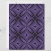 Dark Purple Colored Retro Pattern (Back)