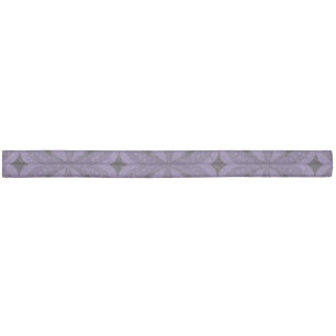 Dark Purple Colored Retro Pattern Elastic Hair Tie