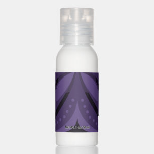 Dark Purple Colored Retro Pattern Hand Lotion