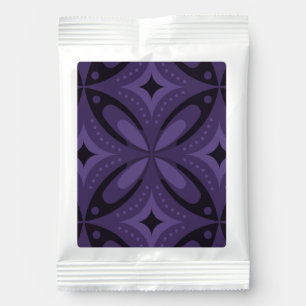 Dark Purple Colored Retro Pattern Margarita Drink Mix