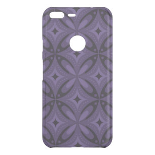 Dark Purple Colored Retro Pattern Uncommon Google Pixel XL Case