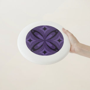 Dark Purple Colored Retro Pattern Wham-O Frisbee