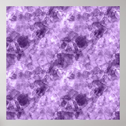 Dark Purple Crumpled Texture Poster