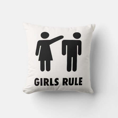 Dark purple Funny feminist  _Throw Pillow