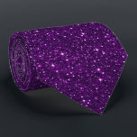 Dark Purple Glitter Neck Tie<br><div class="desc">Sparkle dark purple glitter</div>