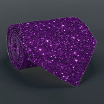 Dark Purple Glitter Neck Tie<br><div class="desc">Sparkle dark purple glitter</div>