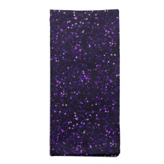 Dark Purple Glitter Print Napkin