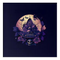 Dark Purple Gothic Haunted House